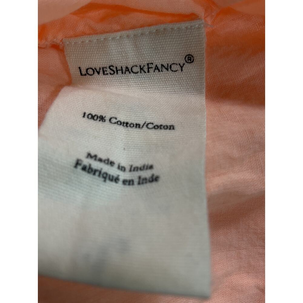 LoveShackFancy Tiered Marigold Orange Ruffle Mini Skirt Size M - Picture 5 of 5